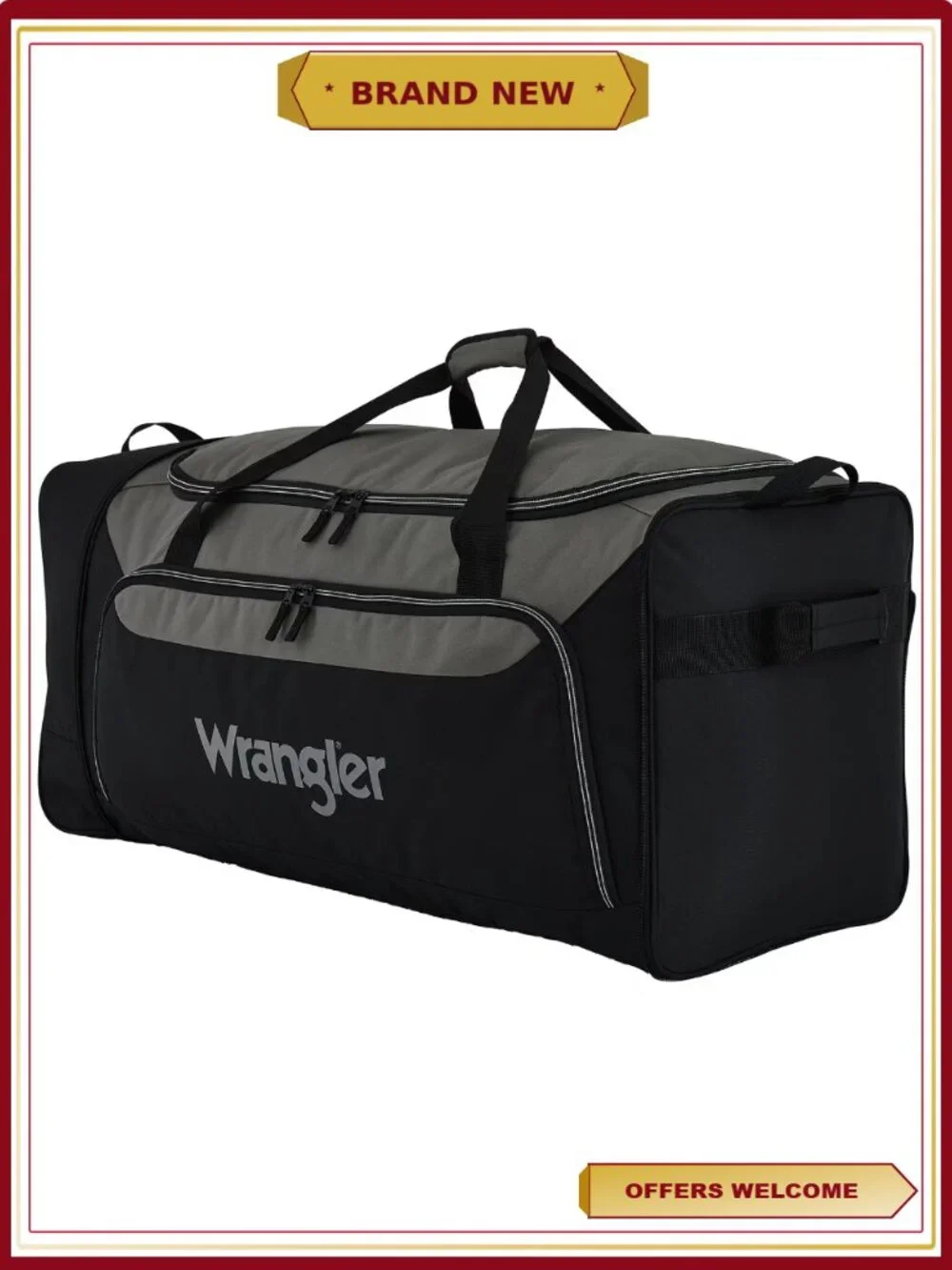 36in Jumbo Rolling Locker Duffel Bag with Wheels
